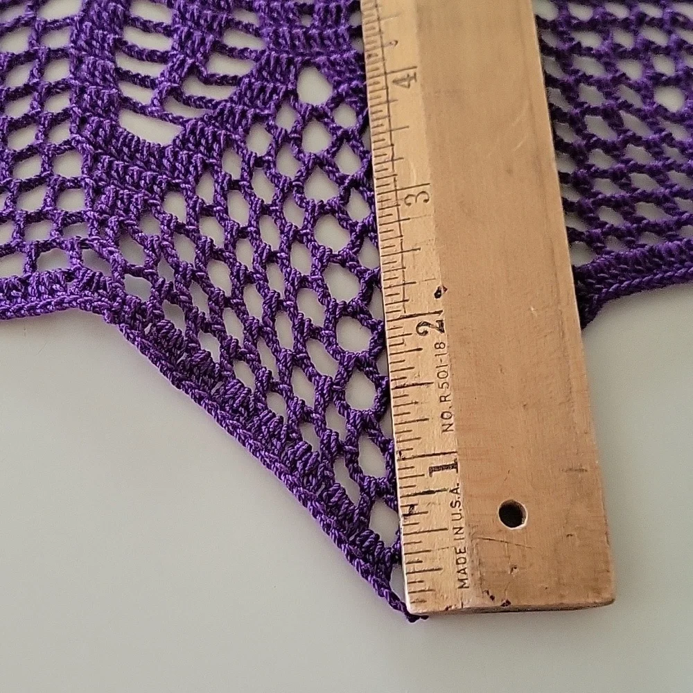 Purple Crochet Doily